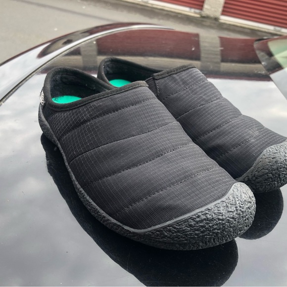 Keen Howser Womens Black Slide Slip On Indoor Outdoor Triple Shoes Sz 5.5 - Picture 9 of 14